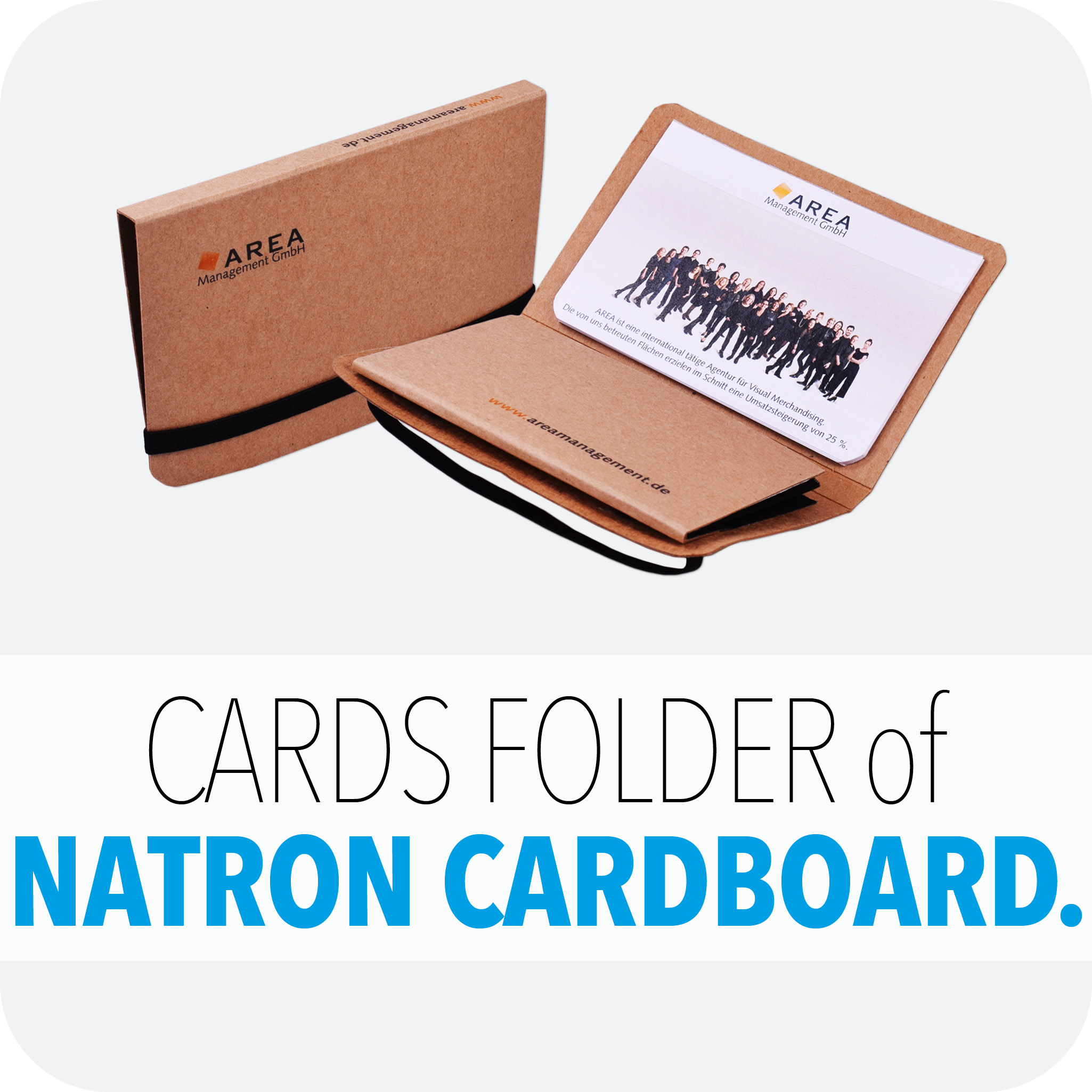 Cards folder natron cardboard
