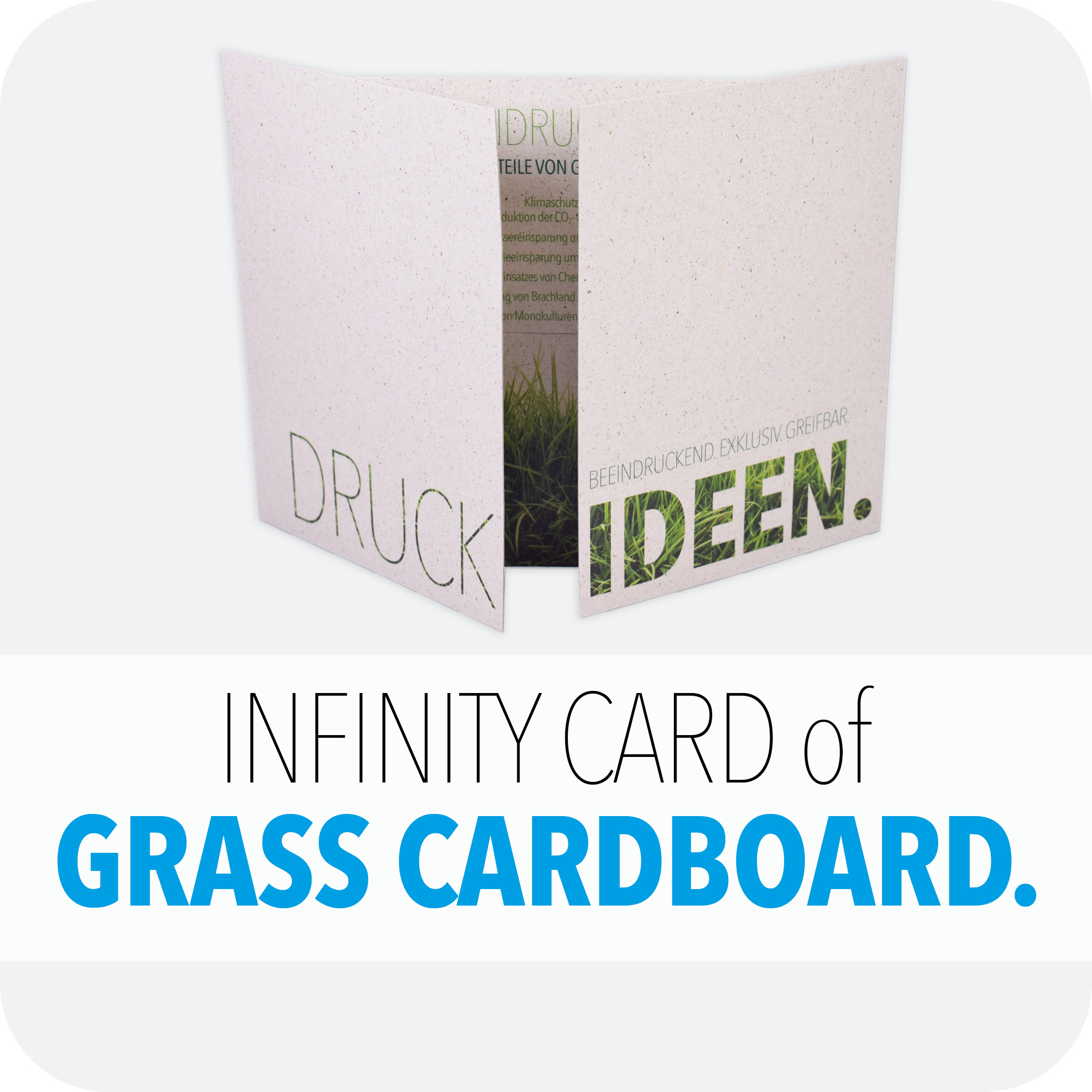 Infinity-Card ofvgrass cardboard