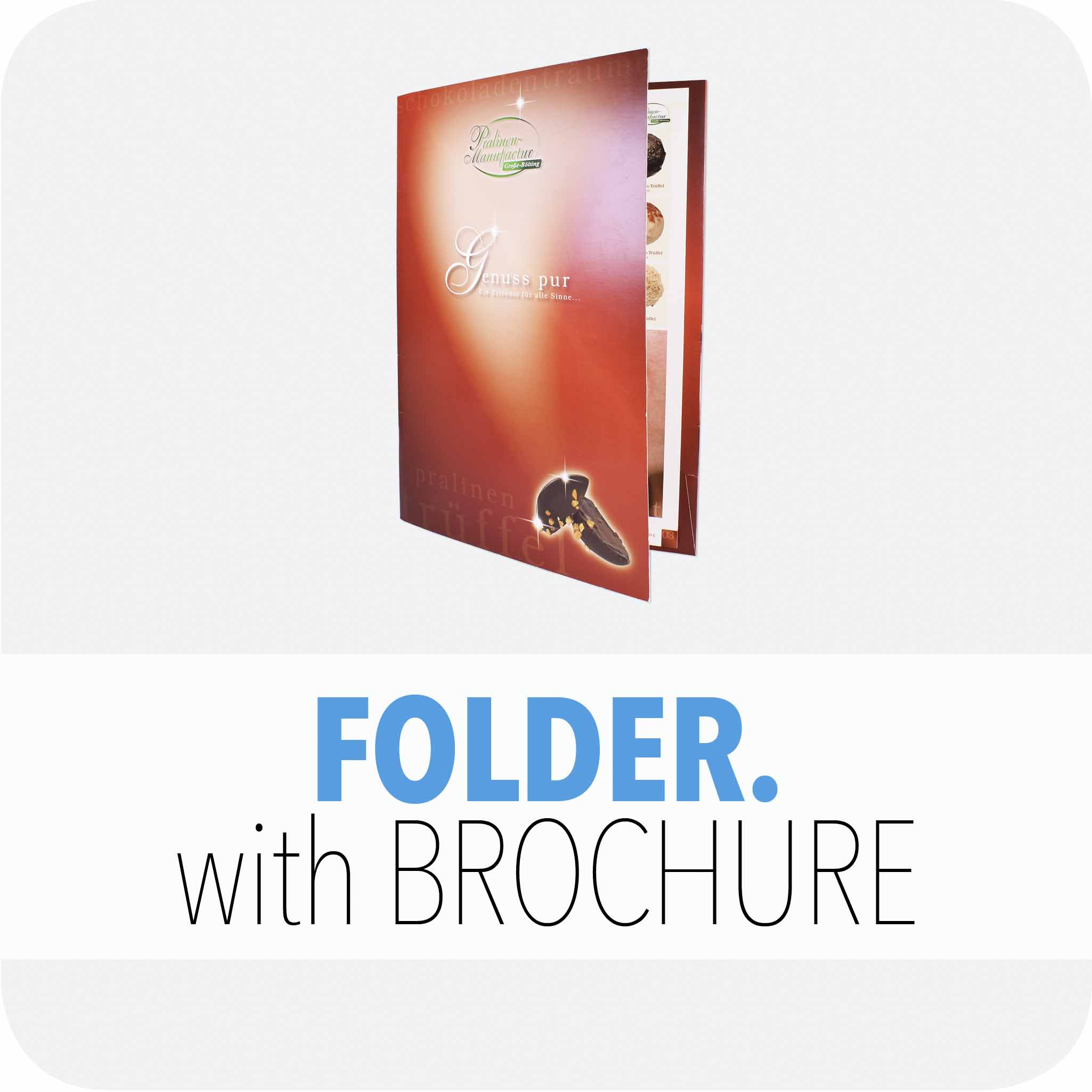 Folder with brochure