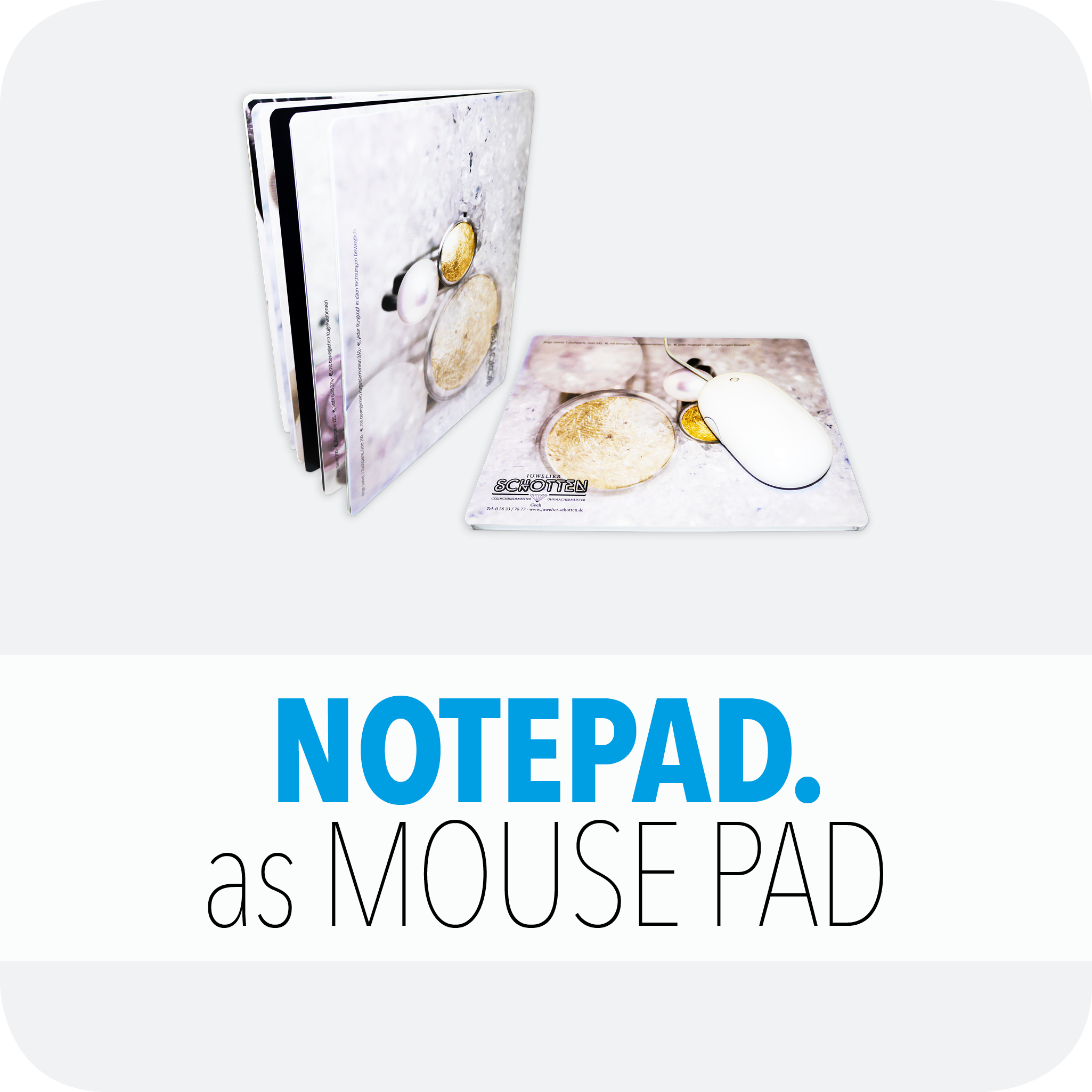 Notepad as mouse pad