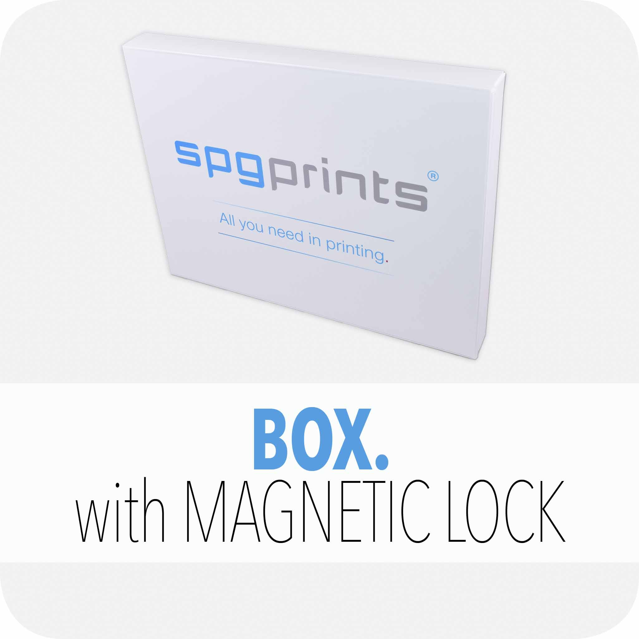 Box with magnetic lock