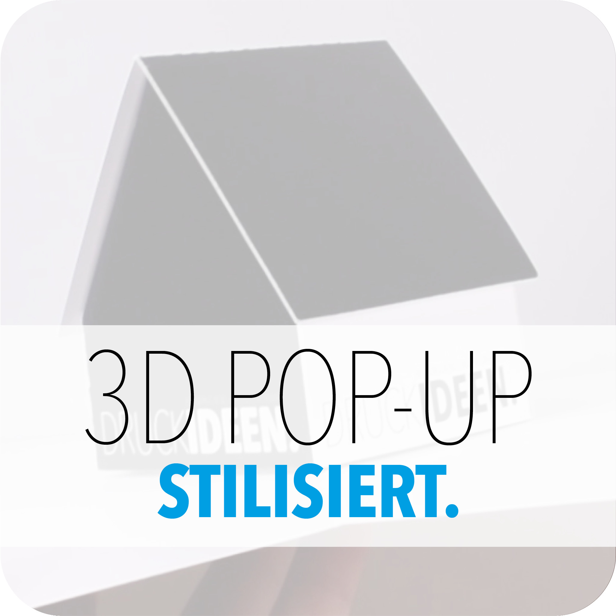 3D Pop-Up Karten stilisiert