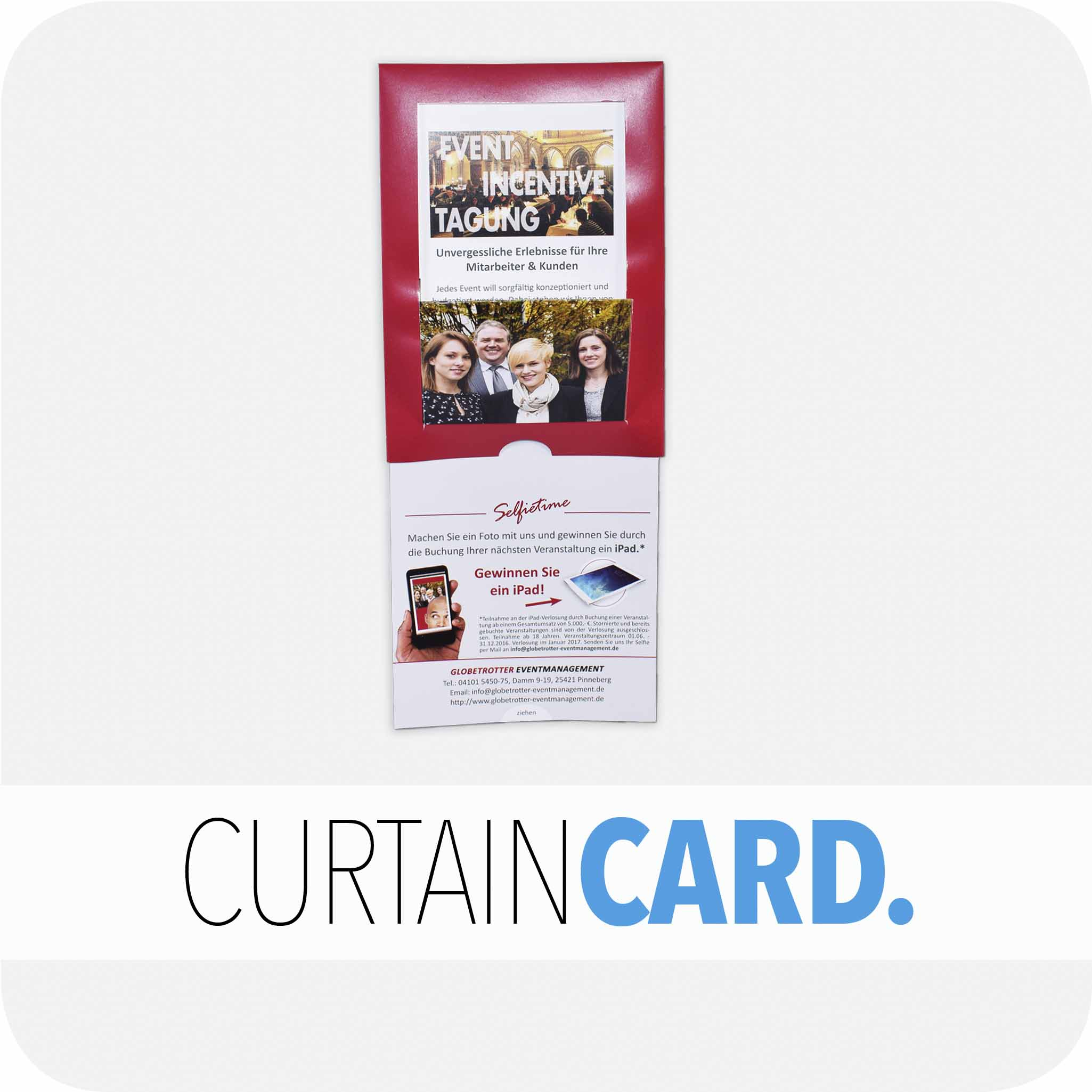 Curtain card