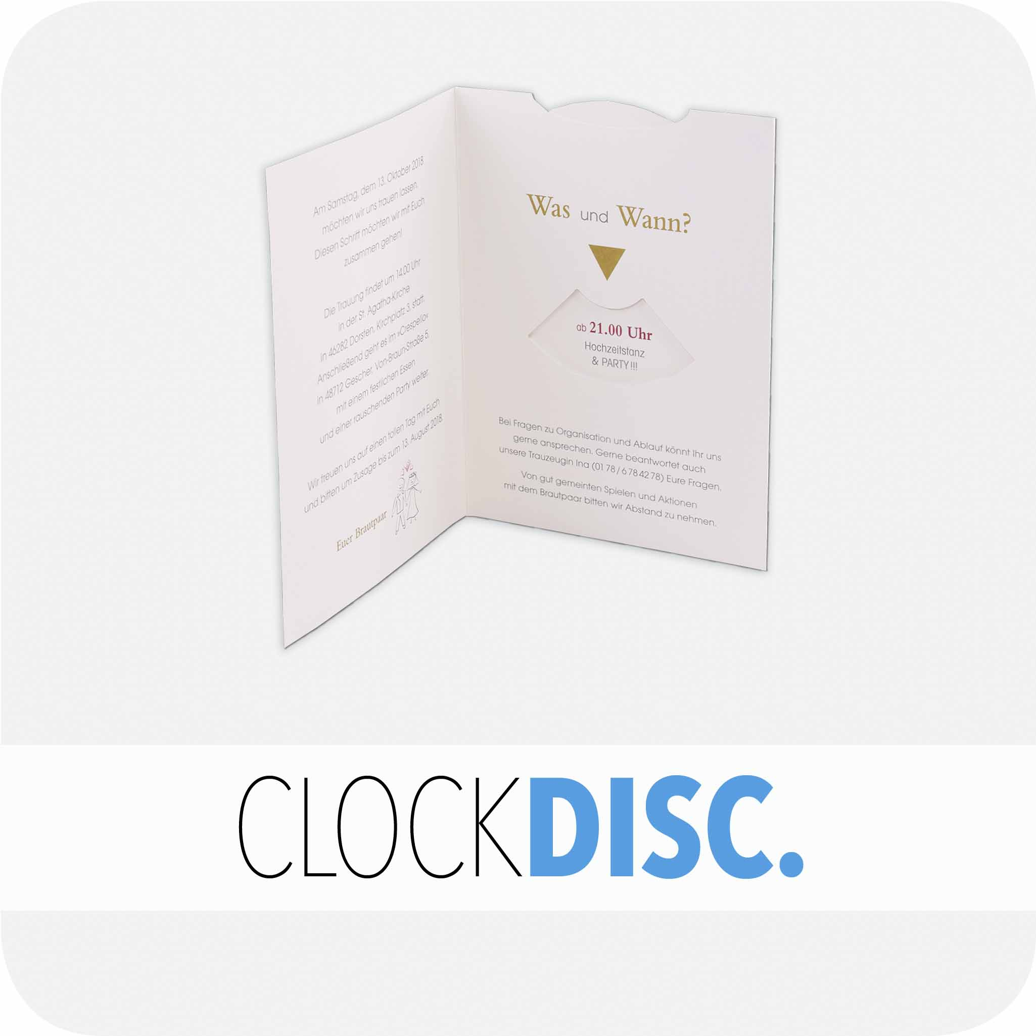 Clock disc